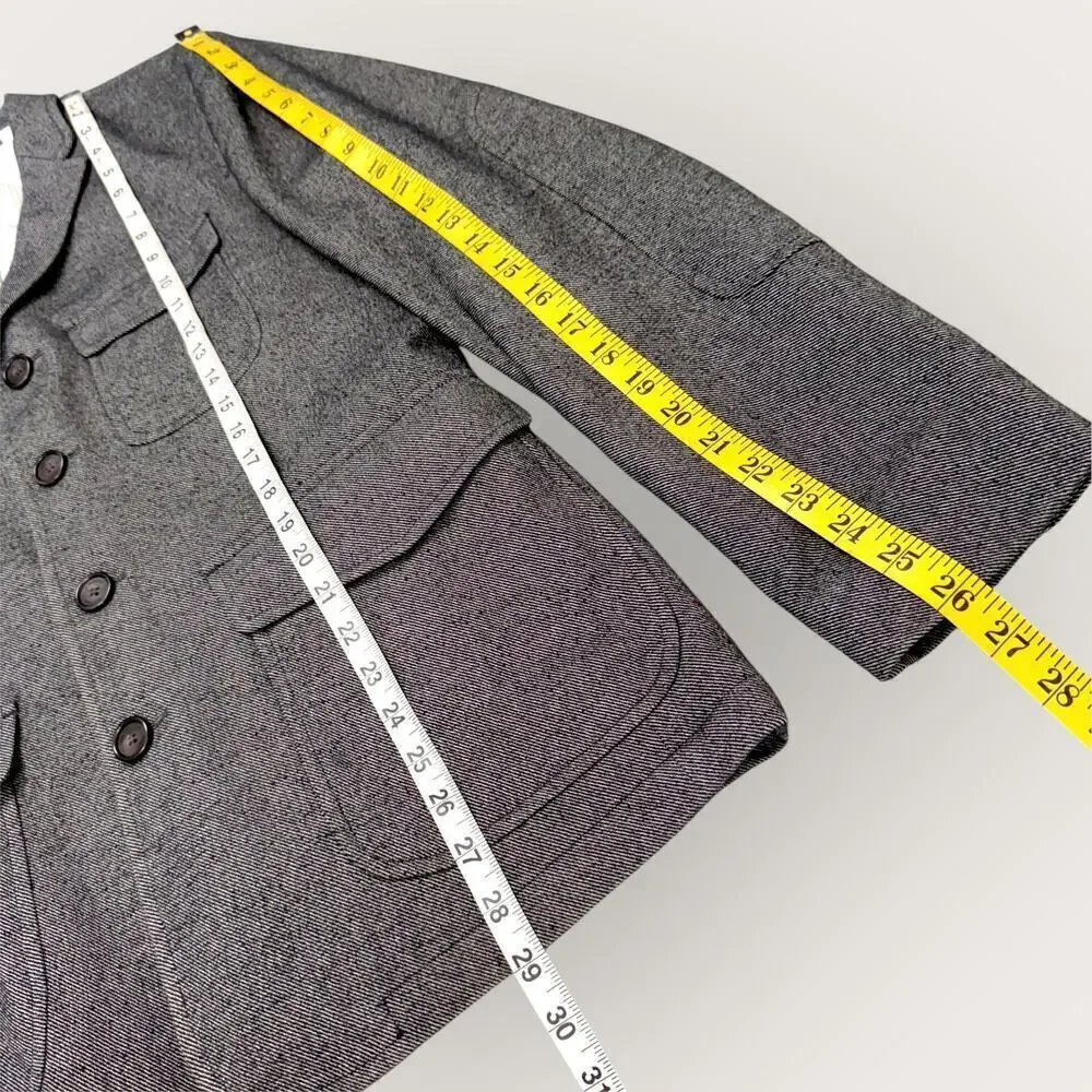 PLECTRUM Ben Sherman Slim Fit Sportcoat Blazer Jacket 4 Buttons Men Size L Gray